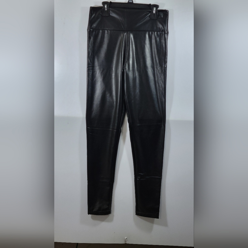Women'sJimilaka Black Small  Faux Leather Pants